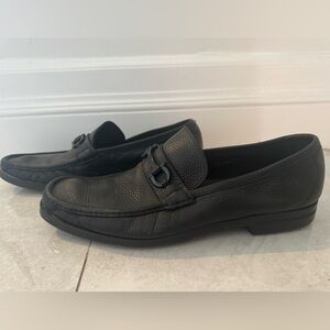 Salvatore Ferragamo Black Leather Loafers